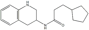 3-cyclopentyl-N-(1,2,3,4-tetrahydroquinolin-3-yl)propanamide Struktur