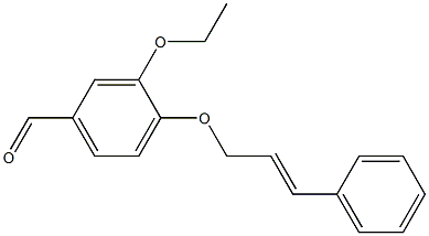 3-ethoxy-4-[(3-phenylprop-2-en-1-yl)oxy]benzaldehyde Struktur