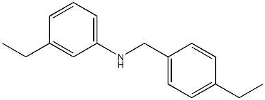 3-ethyl-N-[(4-ethylphenyl)methyl]aniline Struktur