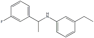 3-ethyl-N-[1-(3-fluorophenyl)ethyl]aniline Struktur