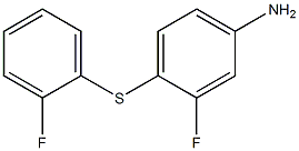 3-fluoro-4-[(2-fluorophenyl)sulfanyl]aniline Struktur