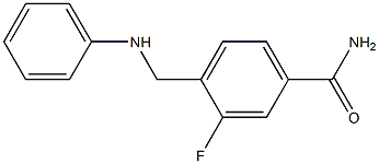 3-fluoro-4-[(phenylamino)methyl]benzamide Struktur