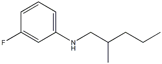 3-fluoro-N-(2-methylpentyl)aniline Struktur