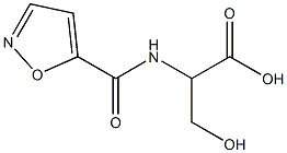 3-hydroxy-2-(1,2-oxazol-5-ylformamido)propanoic acid Struktur