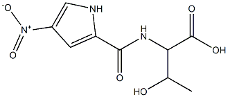 3-hydroxy-2-[(4-nitro-1H-pyrrol-2-yl)formamido]butanoic acid Struktur