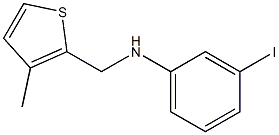 3-iodo-N-[(3-methylthiophen-2-yl)methyl]aniline Struktur