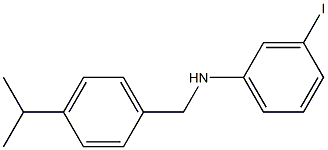 3-iodo-N-{[4-(propan-2-yl)phenyl]methyl}aniline Struktur