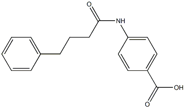 4-(4-phenylbutanamido)benzoic acid Struktur