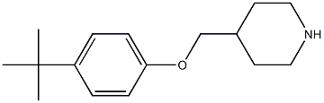 4-(4-tert-butylphenoxymethyl)piperidine Struktur