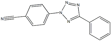 4-(5-phenyl-2H-1,2,3,4-tetrazol-2-yl)benzonitrile Struktur