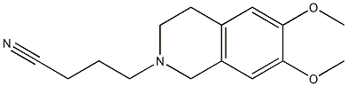 4-(6,7-dimethoxy-3,4-dihydroisoquinolin-2(1H)-yl)butanenitrile Struktur