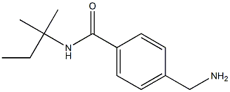 4-(aminomethyl)-N-(1,1-dimethylpropyl)benzamide Struktur