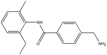 4-(aminomethyl)-N-(2-ethyl-6-methylphenyl)benzamide Struktur