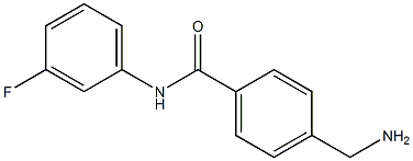 4-(aminomethyl)-N-(3-fluorophenyl)benzamide Struktur