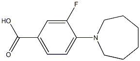 4-(azepan-1-yl)-3-fluorobenzoic acid Struktur