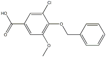 4-(benzyloxy)-3-chloro-5-methoxybenzoic acid Struktur