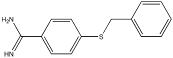 4-(benzylsulfanyl)benzene-1-carboximidamide Struktur