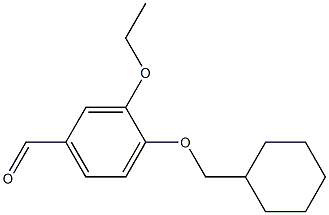 4-(cyclohexylmethoxy)-3-ethoxybenzaldehyde Struktur