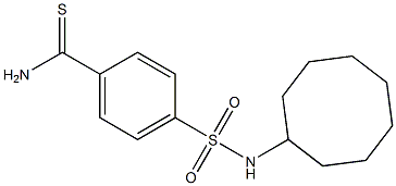 4-(cyclooctylsulfamoyl)benzene-1-carbothioamide Struktur