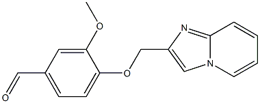 4-(imidazo[1,2-a]pyridin-2-ylmethoxy)-3-methoxybenzaldehyde Struktur