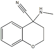 4-(methylamino)-3,4-dihydro-2H-1-benzopyran-4-carbonitrile Struktur