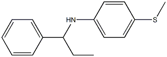 4-(methylsulfanyl)-N-(1-phenylpropyl)aniline Struktur