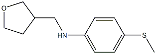 4-(methylsulfanyl)-N-(oxolan-3-ylmethyl)aniline Struktur