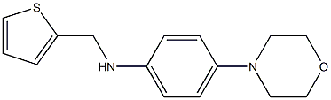 4-(morpholin-4-yl)-N-(thiophen-2-ylmethyl)aniline Struktur