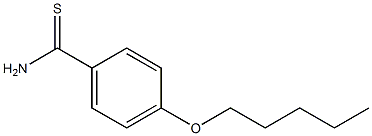 4-(pentyloxy)benzene-1-carbothioamide Struktur