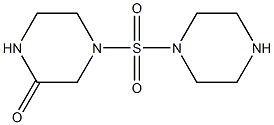 4-(piperazine-1-sulfonyl)piperazin-2-one Struktur