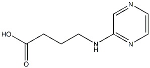 4-(pyrazin-2-ylamino)butanoic acid Struktur