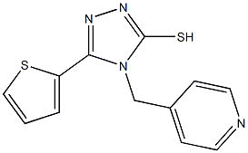 4-(pyridin-4-ylmethyl)-5-(thiophen-2-yl)-4H-1,2,4-triazole-3-thiol Struktur