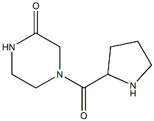 4-(pyrrolidin-2-ylcarbonyl)piperazin-2-one Struktur