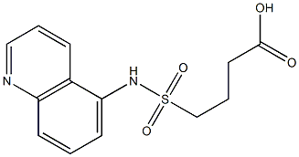 4-(quinolin-5-ylsulfamoyl)butanoic acid Struktur