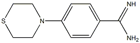 4-(thiomorpholin-4-yl)benzene-1-carboximidamide Struktur