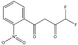 4,4-difluoro-1-(2-nitrophenyl)butane-1,3-dione Struktur