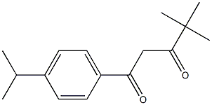 4,4-dimethyl-1-[4-(propan-2-yl)phenyl]pentane-1,3-dione Struktur