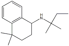 4,4-dimethyl-N-(2-methylbutan-2-yl)-1,2,3,4-tetrahydronaphthalen-1-amine Struktur