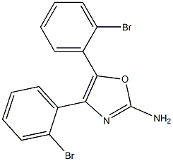 4,5-bis(2-bromophenyl)-1,3-oxazol-2-amine Struktur