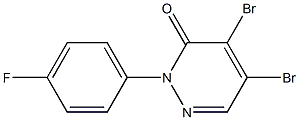 4,5-dibromo-2-(4-fluorophenyl)pyridazin-3(2H)-one Struktur