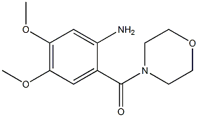 4,5-dimethoxy-2-(morpholin-4-ylcarbonyl)aniline Struktur