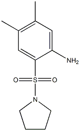 4,5-dimethyl-2-(pyrrolidine-1-sulfonyl)aniline Struktur