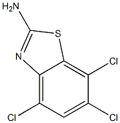 4,6,7-trichloro-1,3-benzothiazol-2-amine Struktur