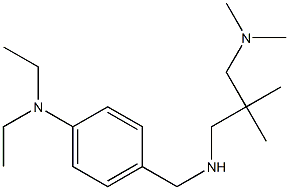 4-[({2-[(dimethylamino)methyl]-2-methylpropyl}amino)methyl]-N,N-diethylaniline Struktur