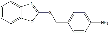 4-[(1,3-benzoxazol-2-ylsulfanyl)methyl]aniline Struktur