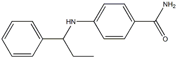 4-[(1-phenylpropyl)amino]benzamide Struktur