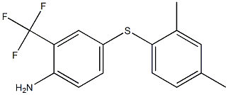 4-[(2,4-dimethylphenyl)sulfanyl]-2-(trifluoromethyl)aniline Struktur