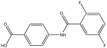 4-[(2,5-difluorobenzoyl)amino]benzoic acid Struktur