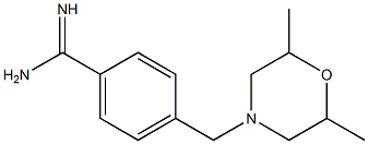 4-[(2,6-dimethylmorpholin-4-yl)methyl]benzenecarboximidamide Struktur