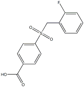 4-[(2-fluorobenzyl)sulfonyl]benzoic acid Struktur